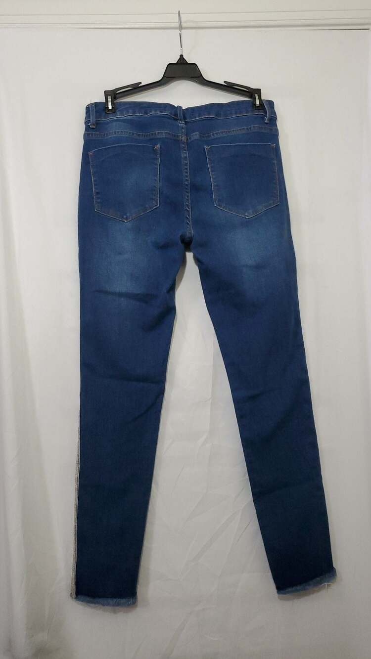 Romeo + Juliet Couture Side Stripe Skinny Jeans Size M - Picture 3 of 4